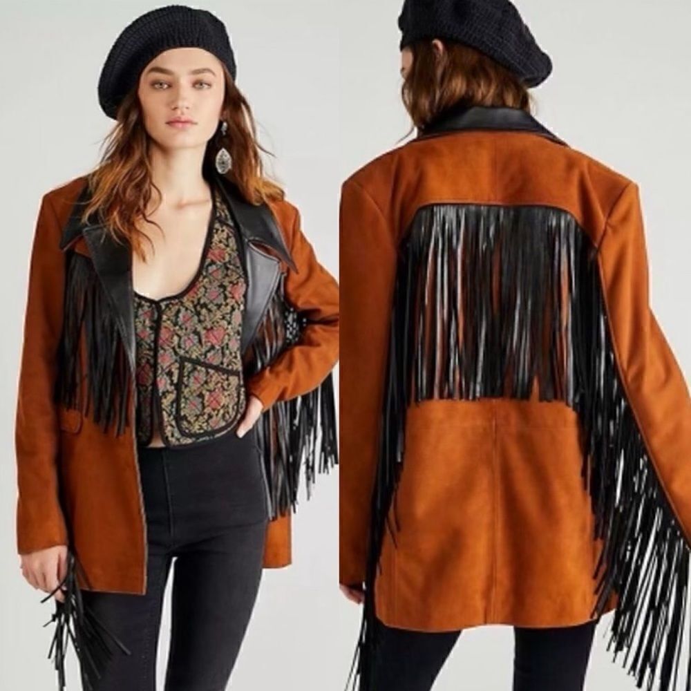 New DANCASSAB PATSY Leather Jacket size M